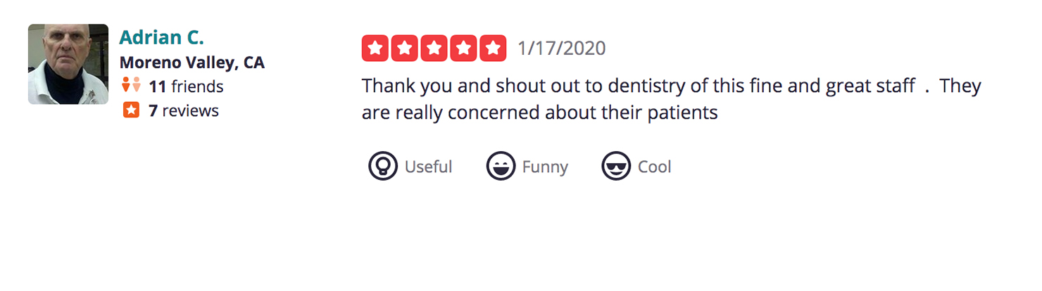 Moreno Valley Periodontist Review 1